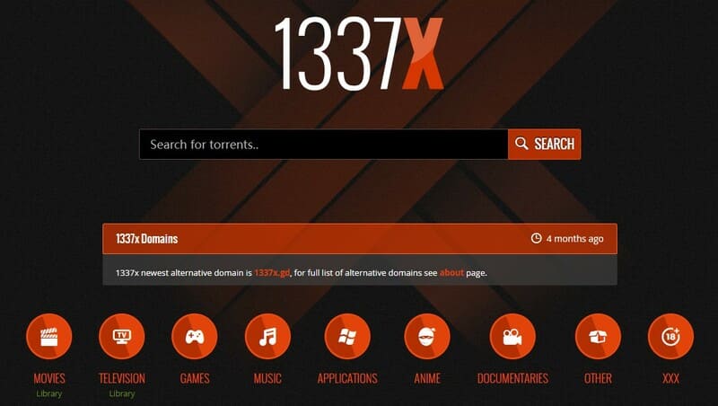 1337x公式サイト