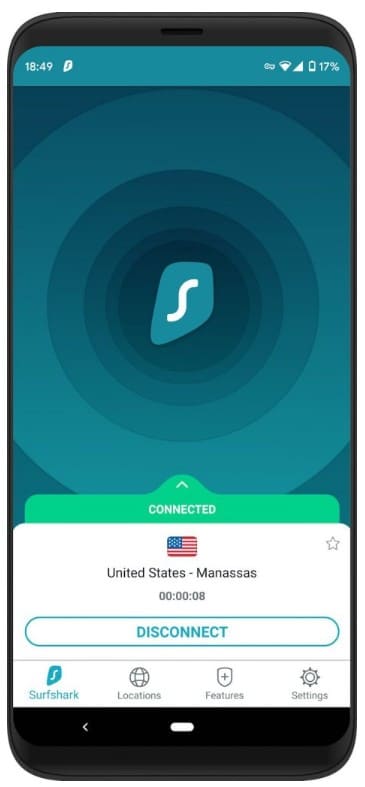 surfshark androidアプリ